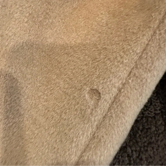 J. Jill Brown Wool Coat Tan Neutral Reversible Longline Jacket Light Size M - Picture 3 of 16